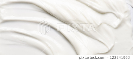 The texture of a cosmetic cream for the body or face The texture of a cosmetic cream for the body or face 122241963
