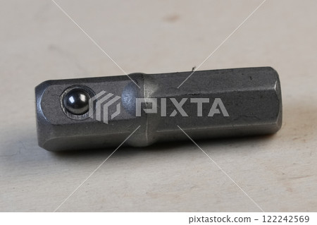 Close-up of Metal Socket Adapter with Ball Bearing 122242569