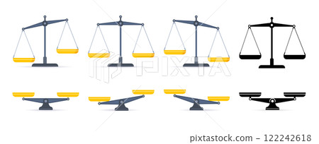 Scales icon. Libra isolated on white background 122242618