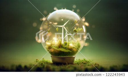 Green energy technology environmentally sustainable, renewable energy. 122243943