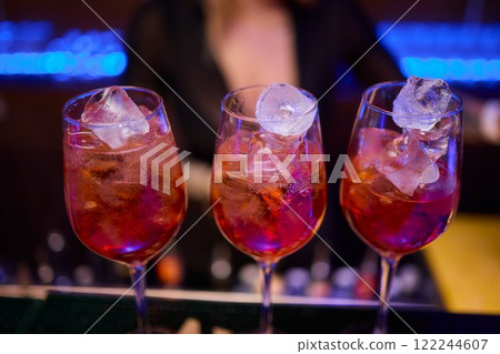 Experience Vibrant Cocktails at a Modern Bar Perfect Evening Delight Awaits You Here 122244607