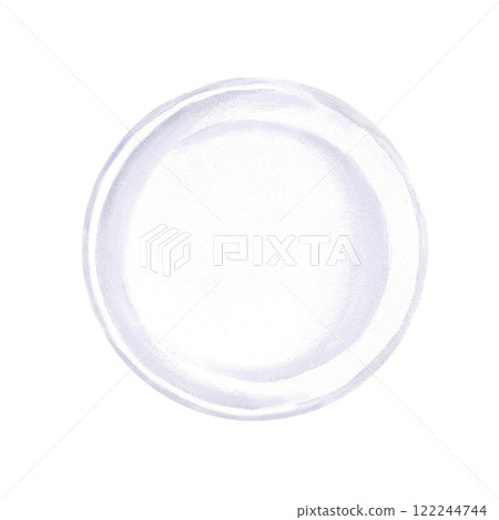 White porcelain plate for the second course. Isolated watercolor illustration for the design of a cookbook, gastronomic magazine, restaurant menu. White porcelain plate for the second course. Isolated watercolor illustration for the design of a cookbook, gastronomic magazine, restaurant menu. 122244744