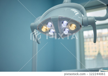 An Advanced Dental Chair Light designed for use in a Modern Clinic to enhance patient care An Advanced Dental Chair Light designed for use in a Modern Clinic to enhance patient care 122244861
