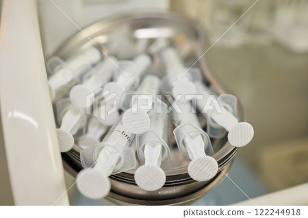 Ready tousled syringes are vital in healthcare, ensuring safe and effective treatment 122244918