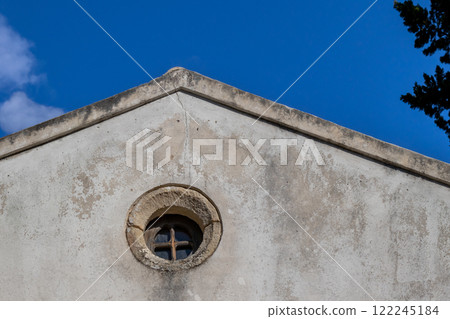Detail of a chapel, Parakklesi, Corfu, Greece 122245184