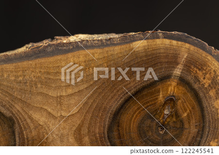 processed walnut tree wood with annual rings processed walnut tree wood with annual rings 122245541