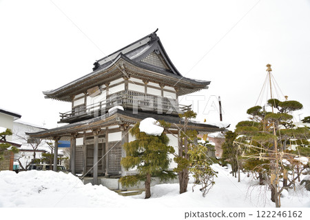拍攝北海道八雲町法雲山遊國寺境內的冬季風景 拍攝北海道八雲町法雲山遊國寺境內的冬季風景 122246162