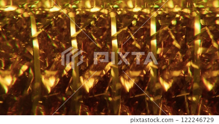 Blur festive shine. Magic glowing. Golden yellow color sparkling flare gleaming bright flicker on art abstract bokeh light background. Blur festive shine. Magic glowing. Golden yellow color sparkling flare gleaming bright flicker on art abstract bokeh light background. 122246729