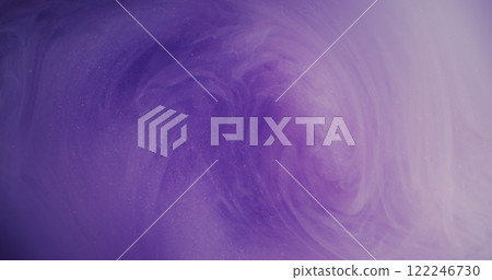 Blur mist wave. Paint water flow. Purple lilac color smoke cloud fluid glitter particles texture ink vortex on abstract art background. Blur mist wave. Paint water flow. Purple lilac color smoke cloud fluid glitter particles texture ink vortex on abstract art background. 122246730