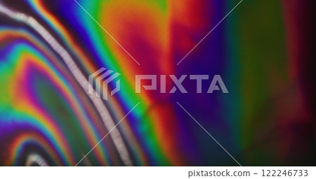 Blur rainbow spot. Mix shade. Metallic foil effect. Festive decorative vibrant background. Closeup uneven texture abrupt color transition. Holographic flare fluid. Blur rainbow spot. Mix shade. Metallic foil effect. Festive decorative vibrant background. Closeup uneven texture abrupt color transition. Holographic flare fluid. 122246733