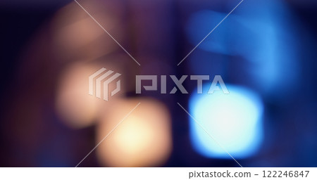 Bokeh color flare. Alternation spot. Appearance beam signal. Hypnotic spectral blinking. Gleamy accents changing background. Atmospheric shimmer. 122246847