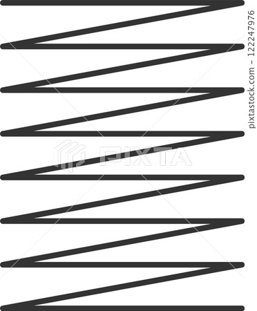 Metallic coils, motor machine spiral sign, wire springs and steel curved flexible coils represented by a simple linear spiral silhouette isolated vector icon Metallic coils, motor machine spiral sign, wire springs and steel curved flexible coils represented by a simple linear spiral silhouette isolated vector icon 122247976