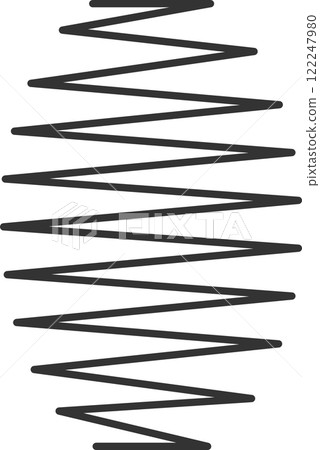 Close up of a metal spiral spring, showcasing its flexibility, resilience, and potential use in various industrial applications, highlighting its role as a crucial machine component Close up of a metal spiral spring, showcasing its flexibility, resilience, and potential use in various industrial applications, highlighting its role as a crucial machine component 122247980