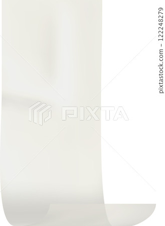 White transparent adhesive tape curling gracefully on a clean white background, offering a versatile element for various graphic projects and design needs White transparent adhesive tape curling gracefully on a clean white background, offering a versatile element for various graphic projects and design needs 122248279