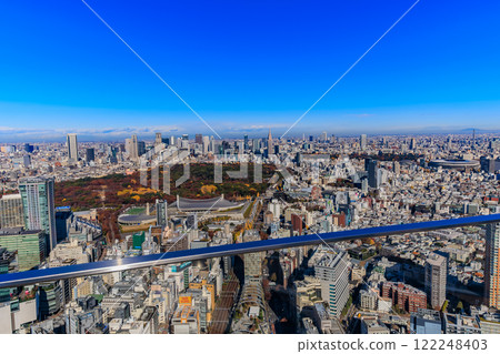 從東京都澀谷區澀谷 Scramble 廣場的展望設施 SHIBUYA SKY 眺望 從東京都澀谷區澀谷 Scramble 廣場的展望設施 SHIBUYA SKY 眺望 122248403