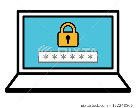 Laptop security screen Laptop security screen 122248566