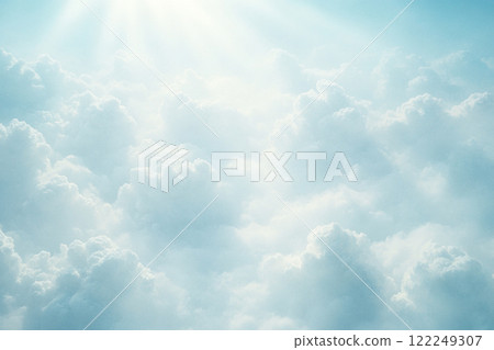 Blue sky and soft sea of clouds Blue sky and soft sea of clouds 122249307