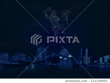 Orion 2 in the night sky Orion 2 in the night sky 122249403