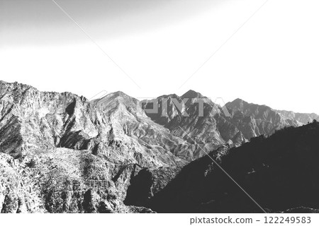 Monochrome Helan Mountain Range 122249583
