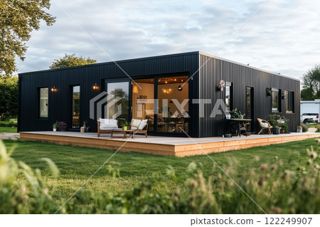 高品質、時尚的磚砌主題新建房屋 - 帶花園的房屋的外觀設計 22 - AI 生成的圖像 高品質、時尚的磚砌主題新建房屋 - 帶花園的房屋的外觀設計 22 - AI 生成的圖像 122249907