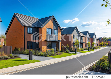 High-quality and stylish new brick-based house exterior design with garden 12 AI-generated images High-quality and stylish new brick-based house exterior design with garden 12 AI-generated images 122250090