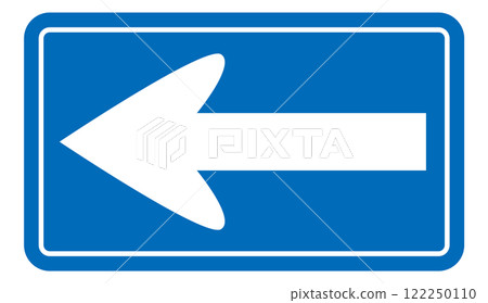 Vector illustration of a "one way" road sign Vector illustration of a "one way" road sign 122250110