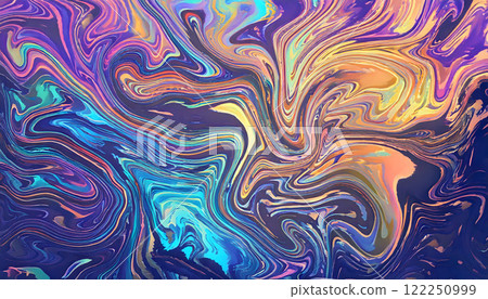 Colorful psychedelic swirl background material 122250999