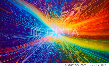 Colorful psychedelic swirl background material 122251004