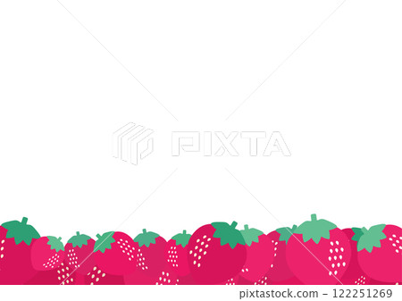 一堆草莓的背景材料 122251269