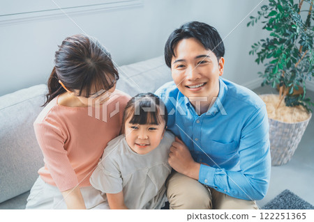 3 people family 3 people family 122251365