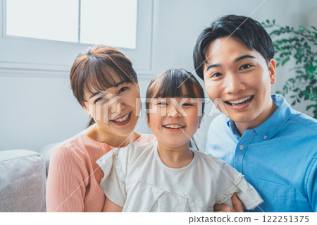 3 people family 3 people family 122251375