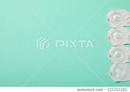 Contact lenses for eyes in factory packaging 122252283