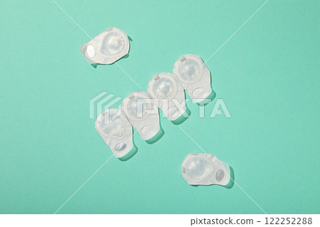 Contact lenses for eyes in factory packaging 122252288