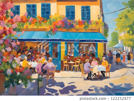 Scenery with flowers 122252877