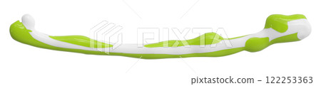 green watercolor drop zigzag isolated on white background 122253363