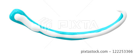 Light blue watercolor drops zigzag isolated on white background. Light blue watercolor drops zigzag isolated on white background. 122253366