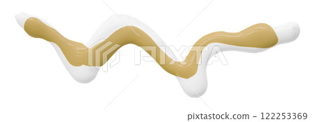 Light brown watercolor drop zigzag isolated on white background Light brown watercolor drop zigzag isolated on white background 122253369