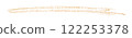 Orange pencil strokes isolated on white background. 122253378