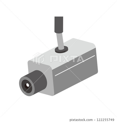 Surveillance camera isometric illustration 122255749