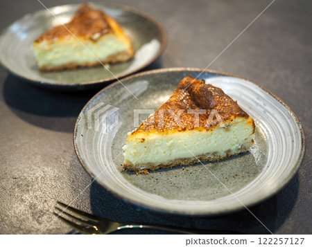 Homemade sliced cheesecake Homemade sliced cheesecake 122257127
