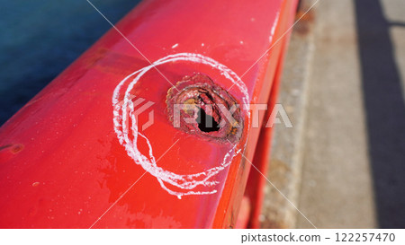 Marking of corroded and pitted areas Marking of corroded and pitted areas 122257470