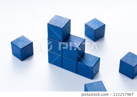 Blue Blocks Graph 122257967