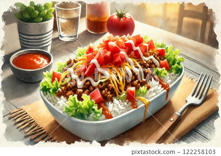 Taco rice  122258103