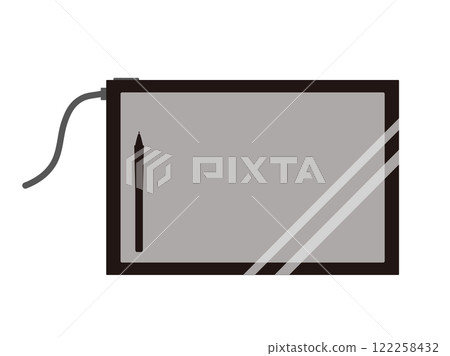 液晶平板電腦影像插畫素材 122258432
