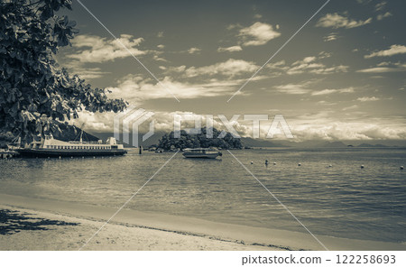 The big tropical island Ilha Grande Abraao beach Brazil. The big tropical island Ilha Grande Abraao beach Brazil. 122258693