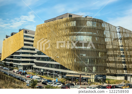 Belgrade, Serbia- 10152024: City view during daytime, buildings exterior Belgrade, Serbia- 10152024: City view during daytime, buildings exterior 122258930