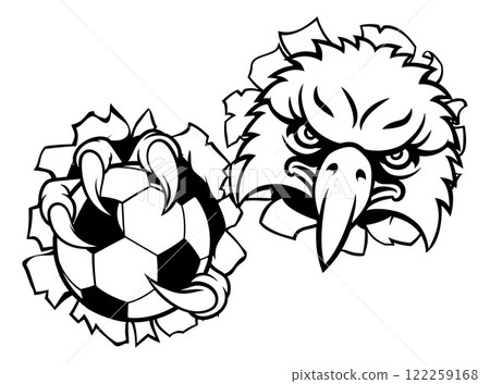 Eagle Hawk Soccer Football Bald Eagles Mascot 122259168