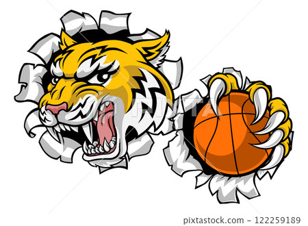 Wildcat Bobcat Bobcats Wildcats Basketball Mascot 122259189