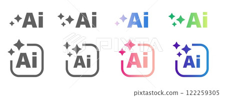 Futuristic AI Logo Design with Gradient for Modern Technology and Innovation Concepts. Vector illustration Futuristic AI Logo Design with Gradient for Modern Technology and Innovation Concepts. Vector illustration 122259305