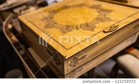 ready-made handmade furniture, boxes, chairs, chessboard, backgammon 122259372